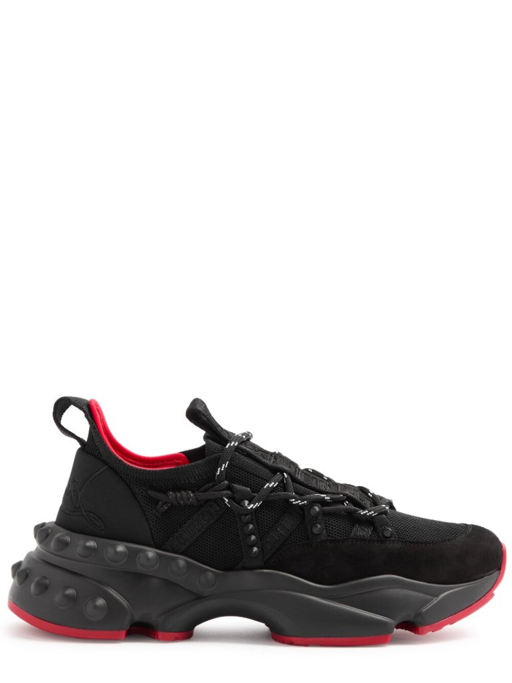 Christian Louboutin TRAILNRUN DONNA Flat Spike Stretch Sneakers Shoes